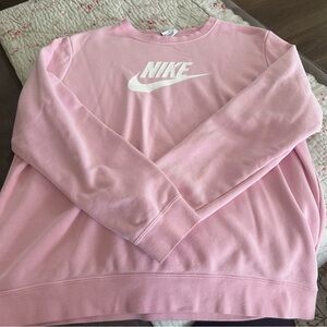 Nike Light Pink Crewneck with White Logo